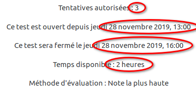 conséquences pour l'étudiant